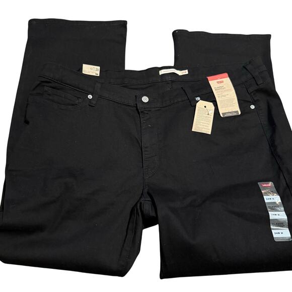 Levi's Classic Bootcut, Mid-Rise, Soft Black, Women's Plus Size 24W, NWT - Picture 5 of 11
